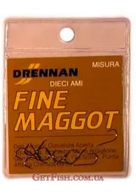 Крючок Drennan FINE Maggot 16 Bronze 10шт