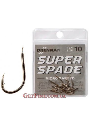 Крючок Drennan Super Spade 4 Bronze 10шт