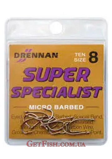 Крючок Drennan Super Specialist 4 Bronze 10шт