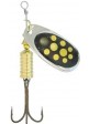 Блешня Kamasaki "Blackbird" 3 Silver Black Gold Spotted голограма