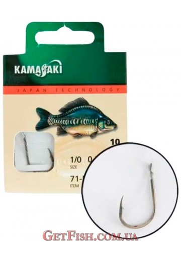 Крючок с поводком Kamasaki Carp Carbon K807BN NR 10 10шт