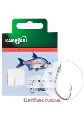 Гачок з повідцем Kamasaki Bream Carbon K890BR NR 10 10шт