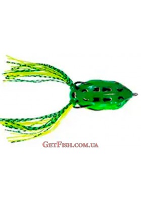 Лягушка силиконовая с двойником Wizard WIGGLY FROG Green 5.5 cm