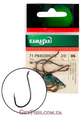 Гачок Kamasaki Carbon P8403 BN №1/0 8шт.