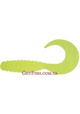 Приманка силикон Mann's Twister 1'' 30шт. CTG FCH 2.5см Fluo Yellow Body