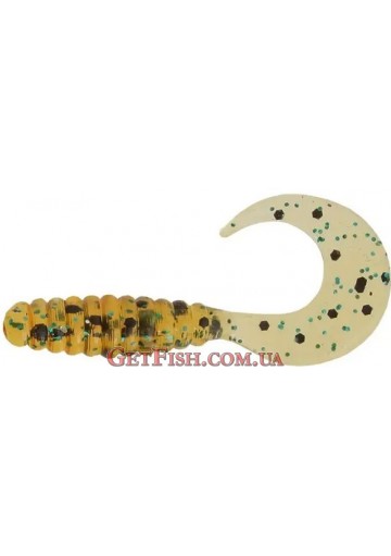 Приманка силікон mann's Twister 1" 30шт CTG CP 2.5 см Golden Body Green - Black Glitter