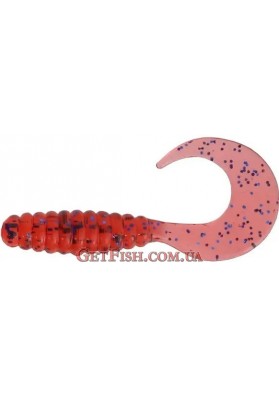 Приманка силикон mann's Twister 1' CTG RB 2.5 см Red Body Black Glitter