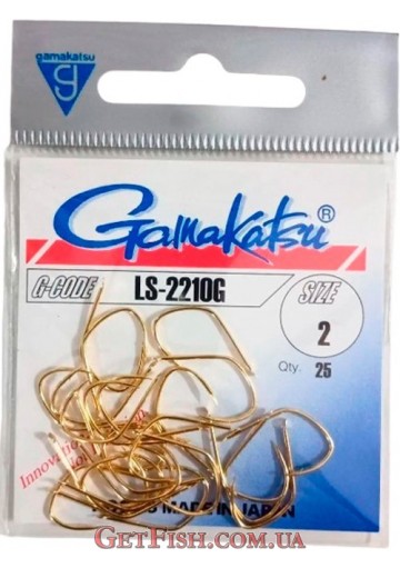 Гачок Gamakatsu LS-2210G № 2 Gold 25шт