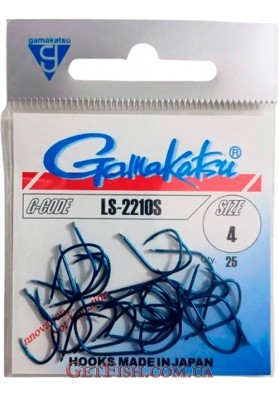 Гачок Gamakatsu LS-2210S №4 Blue 25шт