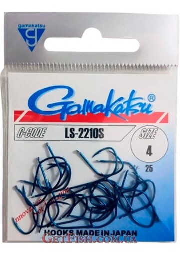 Гачок Gamakatsu LS-2210S №4 Blue 25шт