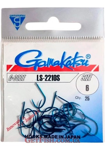 Гачок Gamakatsu LS-2210S №6 Blue 25шт