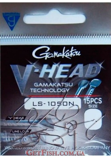 Гачок Gamakatsu V-Head LS-1050N Nickel №16 15шт.
