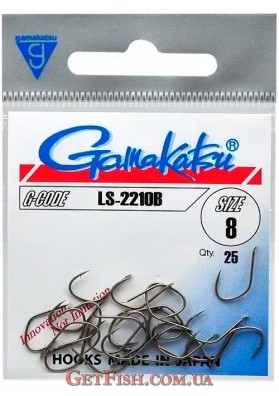 Крючок Gamakatsu LS-2210B Bronze №8 25шт.