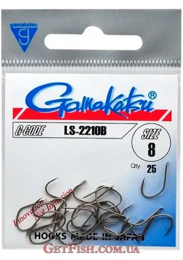 Крючок Gamakatsu LS-2210B Bronze №8 25шт.