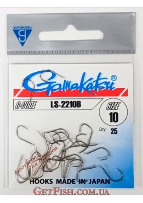 Крючок Gamakatsu LS-2210B Bronze No10 25 шт.