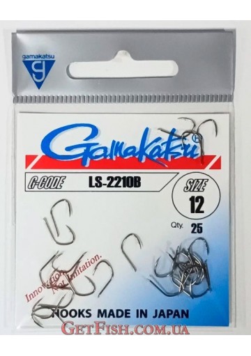 Крючок Gamakatsu LS-2210B Bronze №12 25шт.