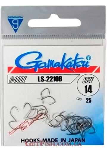 Крючок Gamakatsu LS-2210B Bronze №14 25шт.