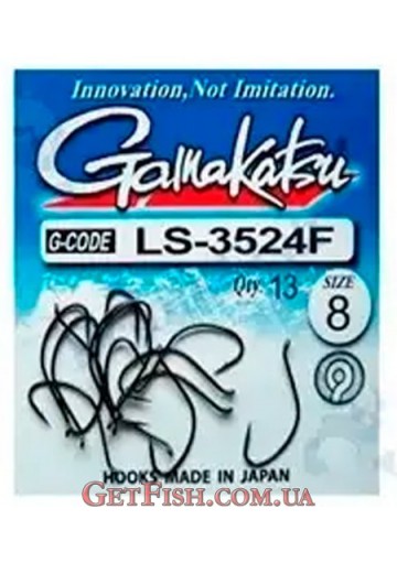 Гачок Gamakatsu LS-3524F Black №12 13шт.