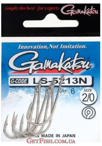 Гачок Gamakatsu LS-5213N Nickel 2/0 10 шт.