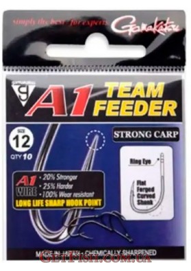 Крючок Gamakatsu A1 Team Feeder Strong Carp №8 10шт.