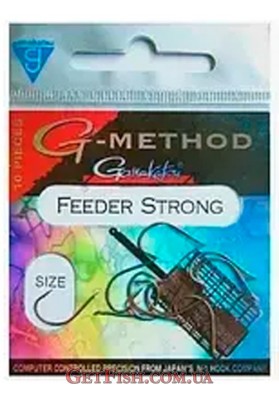 Гачок Gamakatsu G-Method Feeder Strong Bronze №4 10шт.