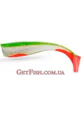 Приманка силікон Wizard Energy Shad 12.5 см Green/Clear/Red 2шт