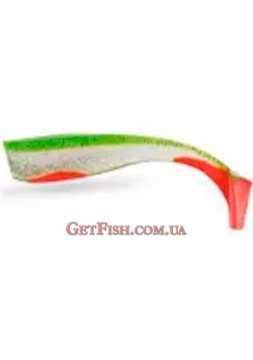 Приманка силікон Wizard Energy Shad 9см Green/Clear/Red 4шт