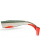Приманка силикон Wizard Energy Shad 9см Black/Clear/Red 4шт