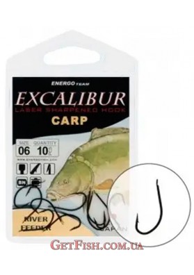 Гачок Excalibur River Feeder Black №6