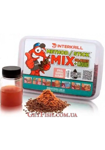 Пелет Interkrill "METHOD/STICK MIX" Криль-Тигровий Горіх 400г