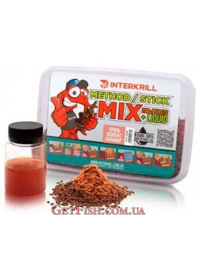 Пеллет Interkrill "METHOD/STICK MIX"Криль-Скопекс-Кальмар 400г