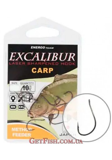 Крючок Excalibur Carp Method Feeder NS №14