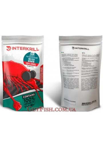 Пелети INTERKRILL Big Fish (8mm & 10mm) 100% Криль 800г