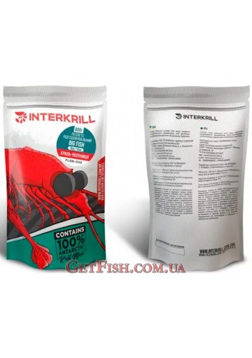 Пелети INTERKRILL Big Fish (8mm & 10mm) Криль-Полуниця, 800гр