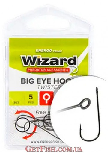 Гачок Wizard Big Eye Twister №1 5шт