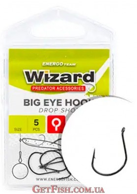 Гачок Wizard Big Eye Drop Shot №1 5шт