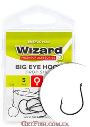 Крючок Wizard Big Eye Drop Shot №2 5шт