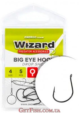 Гачок Wizard Big Eye Drop Shot №4 5шт