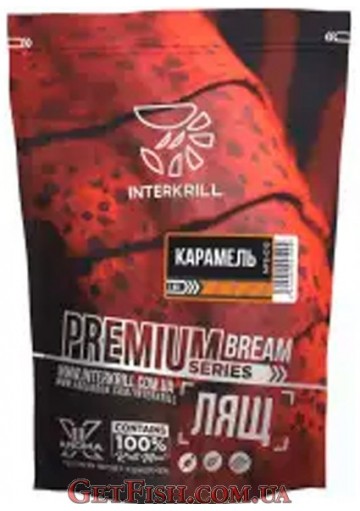 Прикормка Premium Interkrill Листья-карамель 1 кг