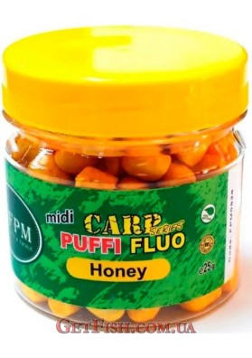 Воздушное тесто FPM Carp Series Puffi Midi Fluo 25г Honey Мёд
