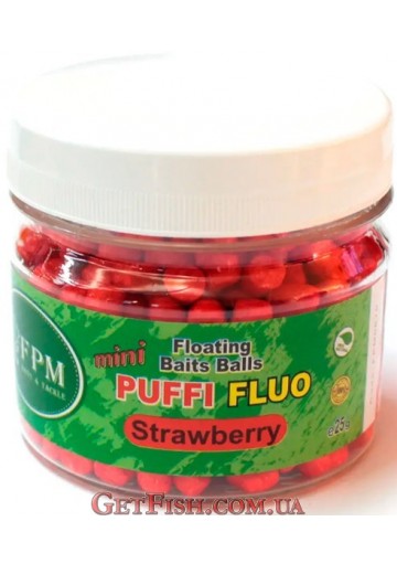 Повітряне тісто FPM Carp Series Puffi Mini Fluo 25г Strawberry Полуниця