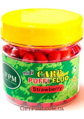 Воздушное тесто FPM Carp Series Puffi Midi Fluo 25г Strawberry Клубника