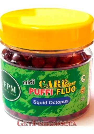 Повітряне тісто FPM Carp Series Puffi Midi Fluo 25г Squid-Octopus Кальмар