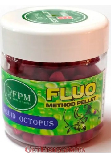 Soft Method Pellet Fluo FPM 8мм 50г Squid-Octopus Кальмар