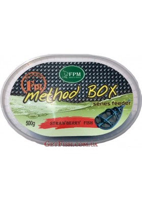 Пелет Method box FPM F18 Micro Pellets 500г + Aroma 50мл Strawberry Fish Полуниця Риба