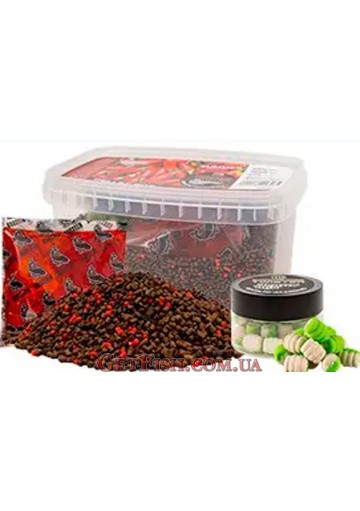 Пелет Method BOX Benzar Mix 400г + Liquid + Pop-Up CHILI-SAUSAGE