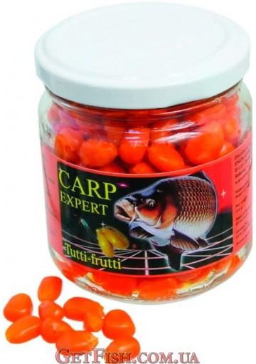 Кукурудза Energofish Carp Expert без сиропу 10-15 мм 212 мл Тутті-Фрутті помаранчева