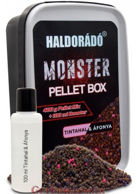 Метод Пеллет Бокс Haldorado MONSTER 400гр. Кальмар Черника
