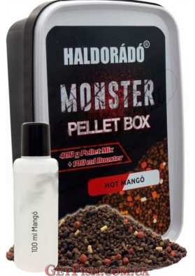 Метод Пеллет Бокс Haldorado MONSTER 400гр. Гаряче Манго