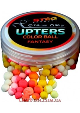 Бойлы Steg Upters Color Ball Лимонное печенье (Fantasy) 7-9мм 30гр